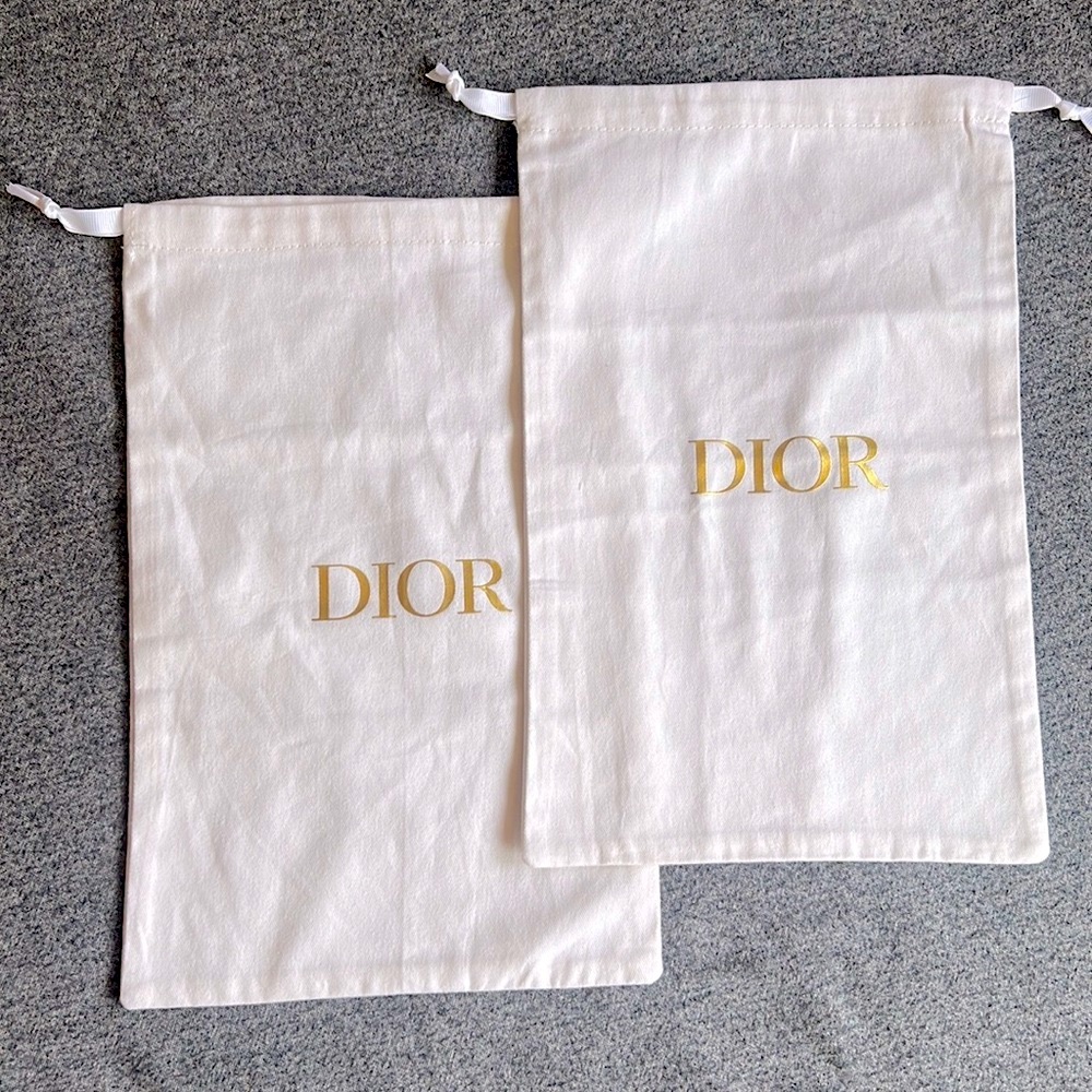 Dior shoe dust bag